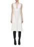 Main View - Click To Enlarge - SA SU PHI - Silk Blend V-Neck Sleeveless Midi Dress