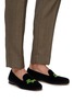 Figure View - Click To Enlarge - STUBBS & WOOTTON - ‘BOOGIE’ ALMOND TOE EMBROIDERED VELVET LOAFERS