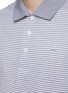 PAUL & SHARK - Shark Embroidery Striped Cotton Polo Shirt