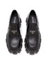 Detail View - Click To Enlarge - PRADA - Logo Plaque Lug Sole Leather Loafers