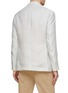 Back View - Click To Enlarge - BRUNELLO CUCINELLI - Single Breasted Notched Lapel Striped Linen Blazer