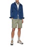 Figure View - Click To Enlarge - BRUNELLO CUCINELLI - Drawstring Waist Pleated Bermuda Shorts