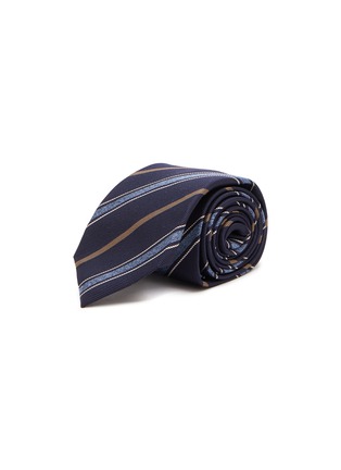 Main View - Click To Enlarge - BRUNELLO CUCINELLI - Striped Silk Tie