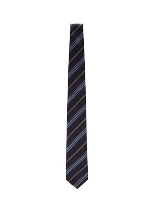 Figure View - Click To Enlarge - BRUNELLO CUCINELLI - Striped Silk Tie