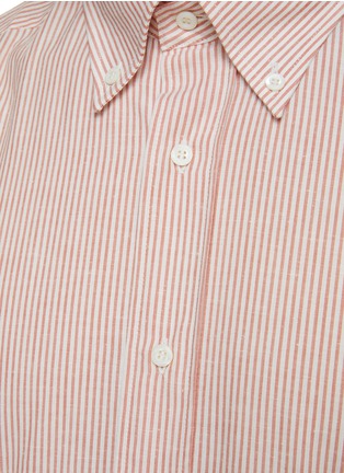  - BRUNELLO CUCINELLI - Striped Cotton Blend Button Down Shirt
