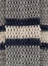 Detail View - Click To Enlarge - BRUNELLO CUCINELLI - Striped Cotton Linen Blend Knit Tie