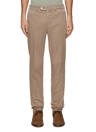 Main View - Click To Enlarge - BRUNELLO CUCINELLI - FLAT FRONT STRAIGHT LEG CHINOS