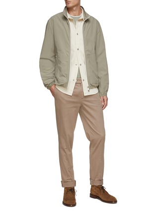 Figure View - Click To Enlarge - BRUNELLO CUCINELLI - FLAT FRONT STRAIGHT LEG CHINOS