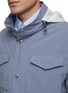 Detail View - Click To Enlarge - BRUNELLO CUCINELLI - FLAP CHEST POCKET CONCEALED TOGGLE HOOD PARKA