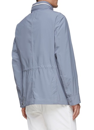 Back View - Click To Enlarge - BRUNELLO CUCINELLI - FLAP CHEST POCKET CONCEALED TOGGLE HOOD PARKA