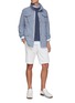 Figure View - Click To Enlarge - BRUNELLO CUCINELLI - FLAP CHEST POCKET CONCEALED TOGGLE HOOD PARKA