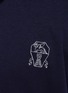  - BRUNELLO CUCINELLI - Logo Embroidery Drawstring Hood Contrast Sleeve Jacket