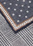 Detail View - Click To Enlarge - BRUNELLO CUCINELLI - Dotted Chequered Silk Pocket Square