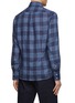 Back View - Click To Enlarge - BRUNELLO CUCINELLI - Chequered Linen Button Down Shirt