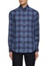 Main View - Click To Enlarge - BRUNELLO CUCINELLI - Chequered Linen Button Down Shirt