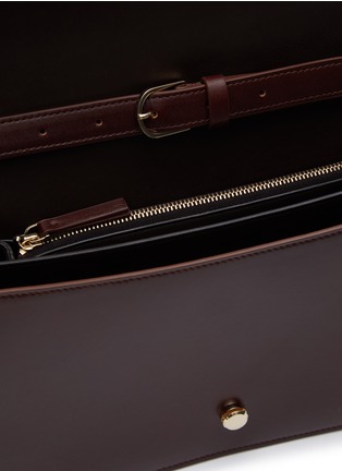 Detail View - Click To Enlarge - THE ROW - ‘Clea’ Calfskin Leather Flapped Shoulder Bag