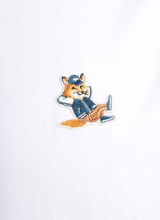  - MAISON KITSUNÉ - Dressed Fox Patch Cotton Oxford Shirt