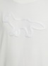  - MAISON KITSUNÉ - Fox Contour Patch Cotton Crewneck T-Shirt