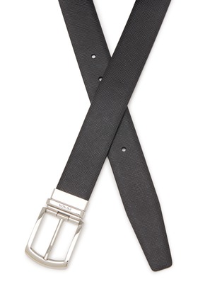 Detail View - Click To Enlarge - PRADA - Reversible Saffiano Leather Belt