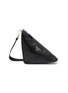 Main View - Click To Enlarge - PRADA - Logo Plaque Leather Triangular Bag