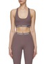 Main View - Click To Enlarge - JOAH BROWN - SCOOP NECK LOGO BAND SPORTS BRA