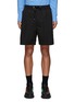 Main View - Click To Enlarge - SOLID HOMME - Drawstring Zip Pocket Shorts