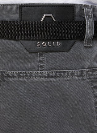  - SOLID HOMME - Belted Washed Cropped Jeans