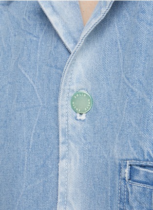  - SOLID HOMME - Washed Denim Boxy Bowling Shirt
