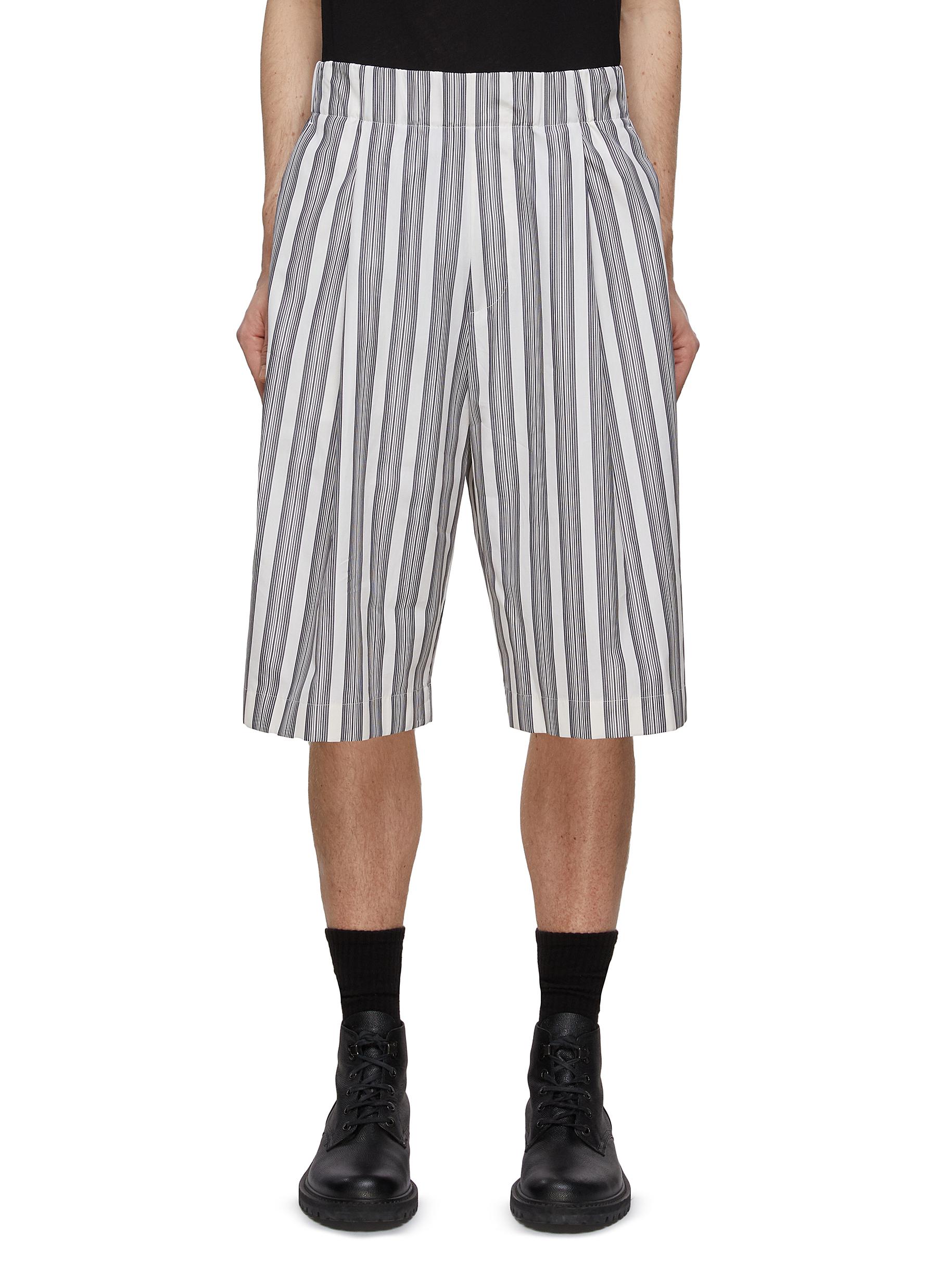 DRIES VAN NOTEN | 'Pilburn' Elasticated Waist Striped Short Sleeve