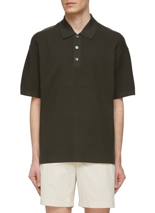 Main View - Click To Enlarge - THEORY - ‘Riland’ Oversized Polo Shirt