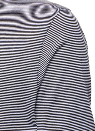  - THEORY - Striped Cotton Crewneck T-Shirt