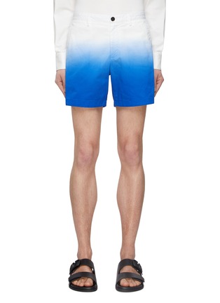 Main View - Click To Enlarge - THEORY - ‘Zaine’ Gradient Effect Cotton Blend Shorts