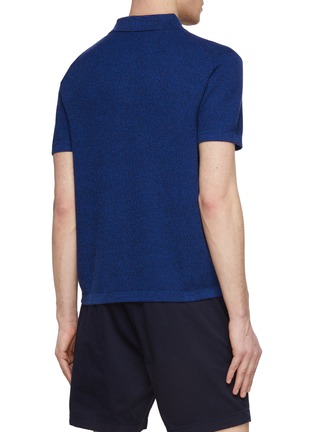 Back View - Click To Enlarge - THEORY - ‘Nare’ Cotton Melange Knit Polo Shirt