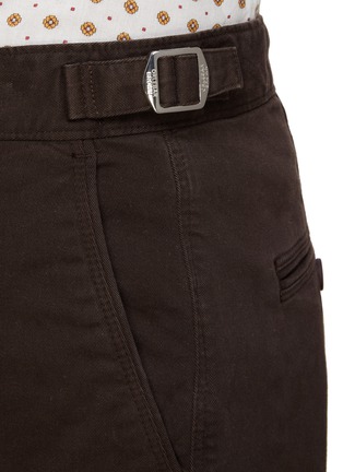  - ORLEBAR BROWN - ‘Bulldog’ Adjustable Side Belt Stretch Cotton Shorts