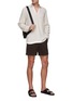 Figure View - Click To Enlarge - ORLEBAR BROWN - ‘Bulldog’ Adjustable Side Belt Stretch Cotton Shorts