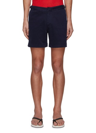 Main View - Click To Enlarge - ORLEBAR BROWN - ‘Bulldog’ Adjustable Side Belt Stretch Cotton Shorts