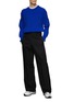 Figure View - Click To Enlarge - CFCL - Crewneck Long Sleeve Rib Knit Sweater
