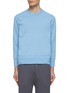 Main View - Click To Enlarge - CFCL - ‘Milan’ Crewneck Long Sleeve Rib Knit Panel Sweatshirt