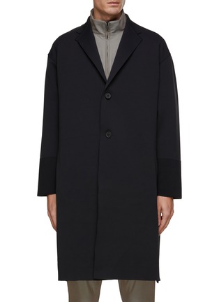 Main View - Click To Enlarge - CFCL - ‘DF’ Ribbed Cuff Single Breasted Coat