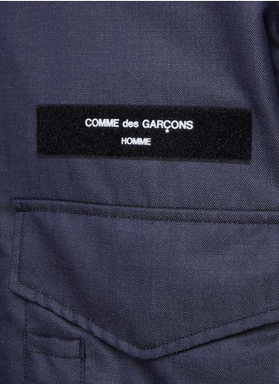  - COMME DES GARÇONS HOMME - Stand Collar Wool Blend Zip Up Jacket