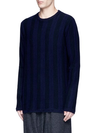 Front View - Click To Enlarge - ZIGGY CHEN - Stripe baby cashmere sweater