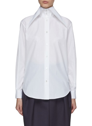 Main View - Click To Enlarge - THE ROW - ‘ARMELLE’ POINTY COLLAR POPLIN COTTON SHIRT