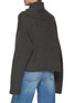 Back View - Click To Enlarge - THE ROW - ‘ROQUE’ ROLL NECK PLUSH CASHMERE KNIT TOP