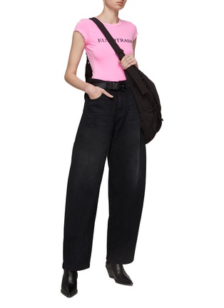 Figure View - Click To Enlarge - DARKPARK - ‘Audrey’ High Rise Washed Balloon Jeans