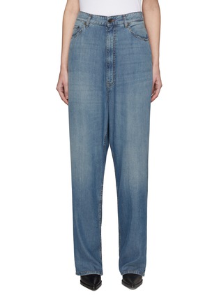 Main View - Click To Enlarge - DARKPARK - ‘Alice’ Drop Crotch Fluid Washed Jeans