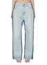 Main View - Click To Enlarge - DARKPARK - ‘The 50 50’ OversizeLow Rise Raw Step Hem Jeans