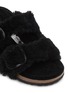 Detail View - Click To Enlarge - BIRKENSTOCK - ‘ARIZONA’ DOUBLE BAND SHEARLING SANDALS