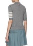 Back View - Click To Enlarge - THOM BROWNE  - 4 BAR IN SUSTAINABLE FINE MERINO WOOL POLO SHIRT
