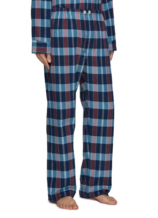 Detail View - Click To Enlarge - DEREK ROSE - Classic Chequered Cotton Pyjama Set