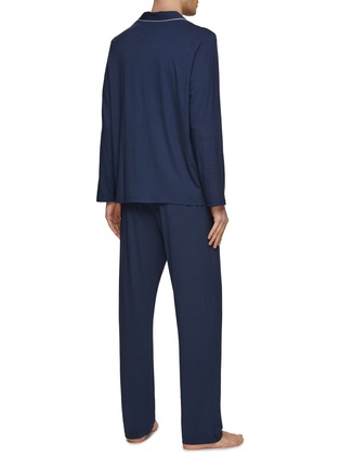 Back View - Click To Enlarge - DEREK ROSE - Contrasting Trim Modal Blend Pyjama Set